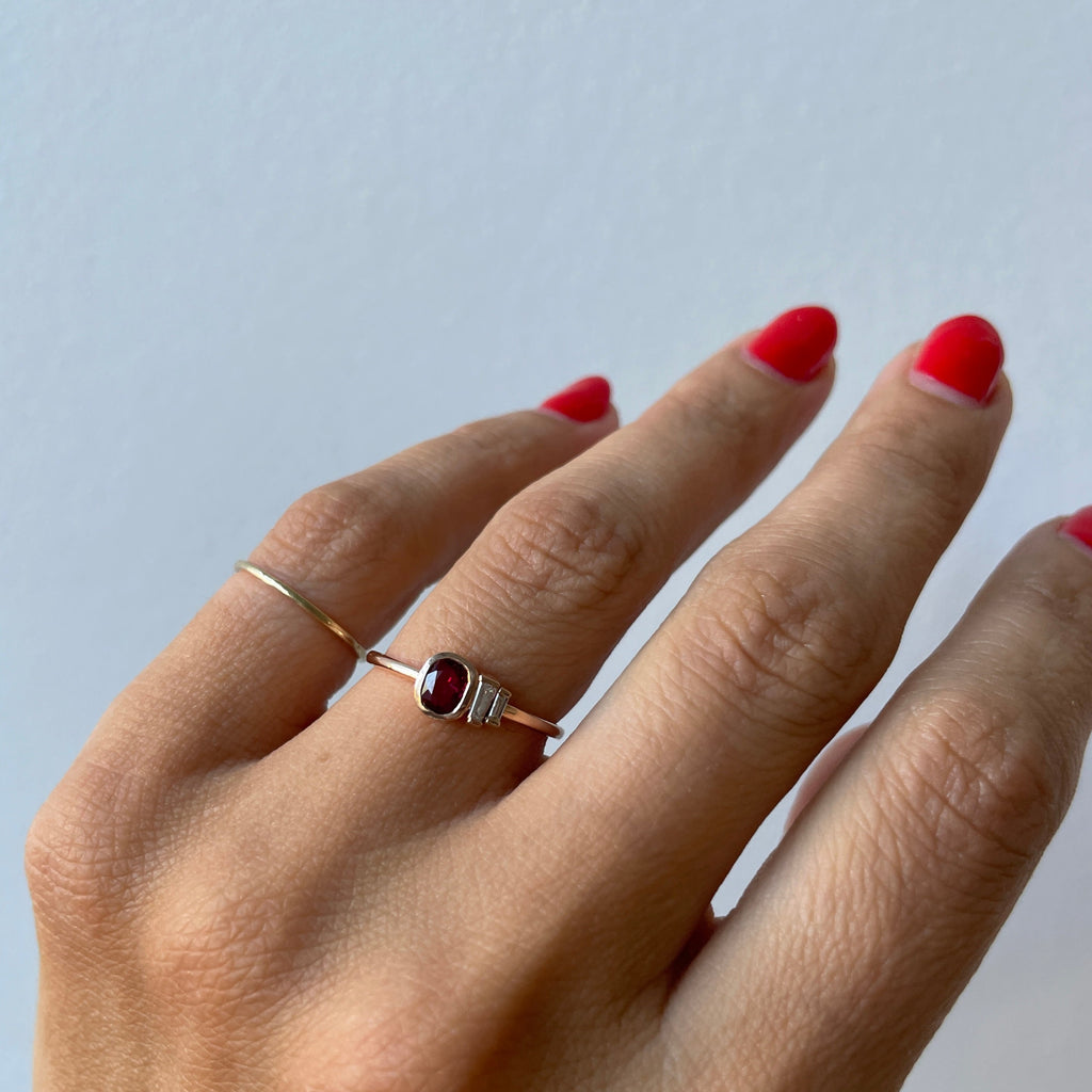 Ruby Ring on hand 