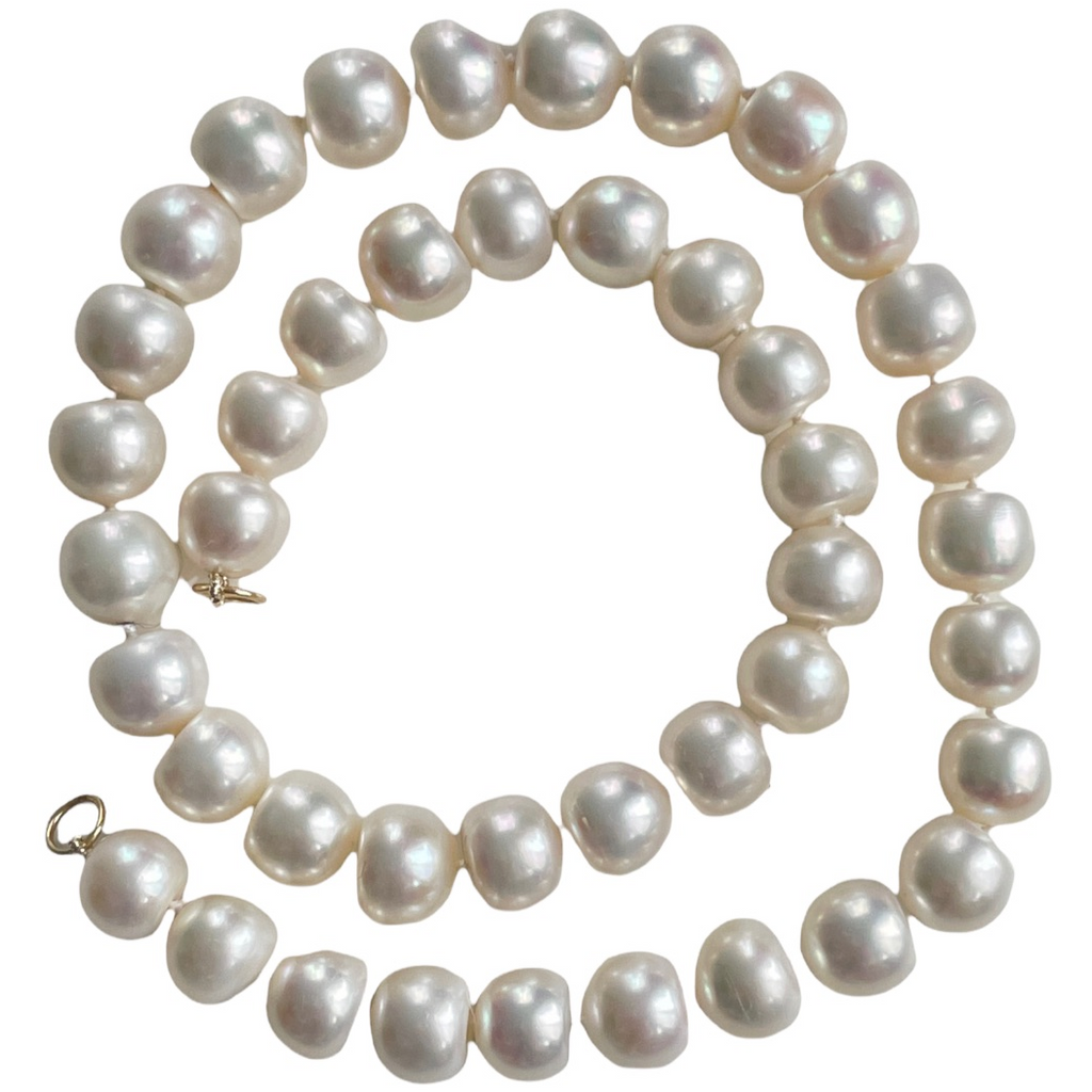 extra large white pearls