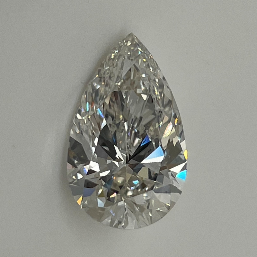 4.01 carat pear shape diamond 