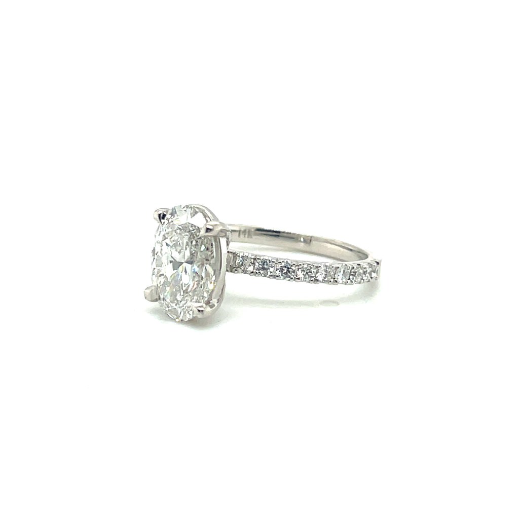 Profile Oval Engagement Ring 